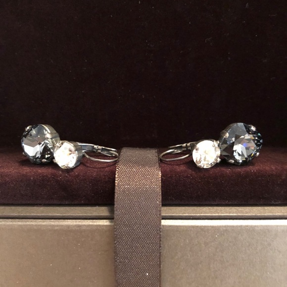 Two stone dangle earrings - Picture 4 of 8